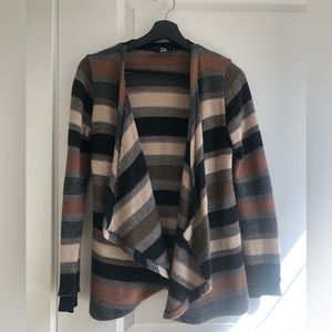 *3/20* Shoko Shop Brown Striped Cardigan